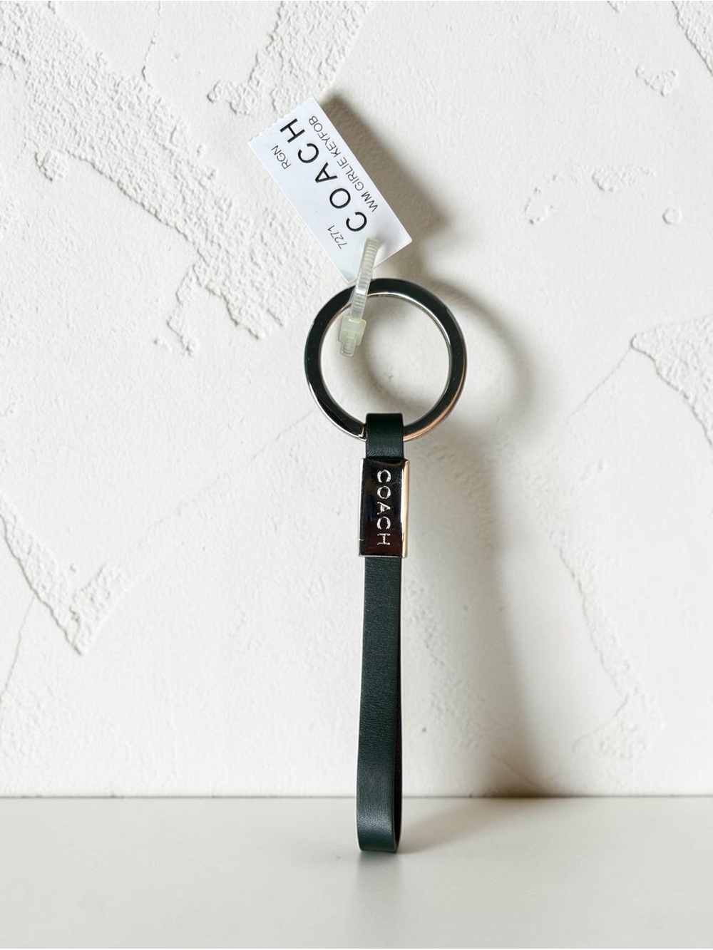 Coach Vintage Bottle Green Key Fob 7271 NWT and Box